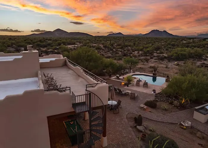 Tranquil Az Mountain View Oasis • Pool & Fire Pit Villa Scottsdale